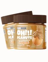 2 Potes Pasta De Amendoim Integral Sem Açucar 450g Oh Peanuts 2 Potes Pasta De Amendoim Integral Sem Açucar 450g Oh Peanuts