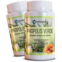 2 Potes Própolis Verde 500mg Puro Kit 240 Cáps 2 Potes Própolis Verde 500mg Puro Kit 240 Cáps