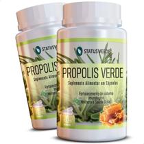 2 Potes Própolis Verde Puro 500mg Kit 120 Cáps 2 Potes Própolis Verde Puro 500mg Kit 120 Cáps
