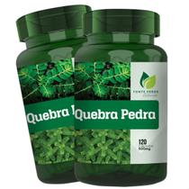 2 Potes Quebra Pedra 100% Natural Kit 240 Cáps - Fonte Verde