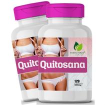 2 Potes Quitosana Pura Kit 240 Cáps - Fonte Verde