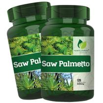 2 Potes Saw Palmetto 100% Puro Kit 240 Cáps - Fonte Verde