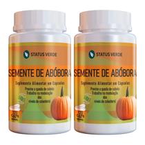 2 Potes Semente de Abóbora 120 Cáps - Status Verde