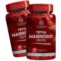 2 Potes Tetra Magnésio 4 em 1 Kit 120 Cáps Quantum 2 Potes Tetra Magnésio 4 em 1 Kit 120 Cáps Quantum
