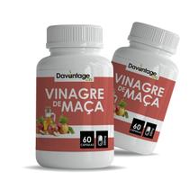 2 Potes Vinagre de Maça 500mg 120 cápsulas