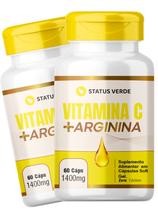2 Potes Vitamina c + Arginina Kit 120 Caps 2 Potes Vitamina c + Arginina Kit 120 Caps