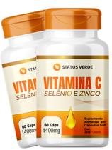 2 Potes Vitamina C + Selênio e Zinco Kit 120 Cáps 2 Potes Vitamina C + Selênio e Zinco Kit 120 Cáps