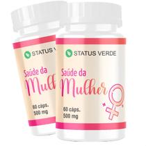 2 Potes Vitamina da Mulher Natural Kit 120 Cápsulas 500mg 2 Potes Vitamina da Mulher Natural Kit 120 Cápsulas 500mg