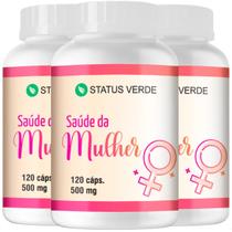 2 Potes Vitamina da Mulher Natural Kit 240 Cáps 500mg