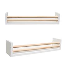 2 Prateleira Branca para Banheiro Porta Cosmético Dulce Roliço - 50x10