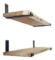2 Prateleiras 100x20 Multiuso Minimalistas + 2 Pares de Mãos Francesas Industriais - Dos Hermanos