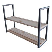 2 Prateleiras Em Ferro Reforçada Para Livro De Teto 80x20cm