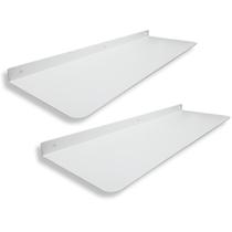 2 Prateleiras Parede Multiuso Aço Alta Resistência 60cm Casa Sala Quarto Cozinha
