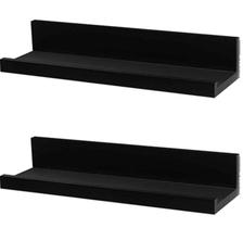 2 prateleiras porta temperos e condimentos pretas 40 cm para cozinha 2 prateleiras porta temperos e condimentos pretas 40 cm para cozinha