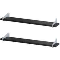 2 Prateleiras Suspensa Estilo Industrial Madeira 50cm FS BP