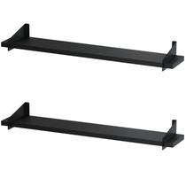 2 Prateleiras Suspensa Estilo Industrial Madeira 50cm FS PP