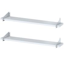 2 Prateleiras Suspensa Estilo Industrial Madeira 60cm FS BB
