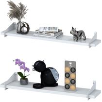 2 Prateleiras Suspensa Multiuso 60Cm Para Sala Quarto SF BB 2 Prateleiras Suspensa Multiuso 60Cm Para Sala Quarto SF BB