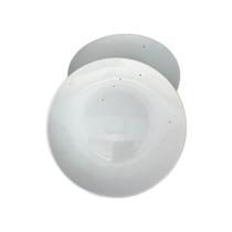 2 Pratos de Sobremesa Cerâmica Branco Clean Minimalista 20cm 2 Pratos de Sobremesa Cerâmica Branco Clean Minimalista 20cm