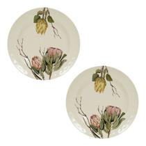 2 Pratos Rasos 28cm Melamina Refeição Restaurante Buffet