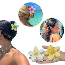 2 Presilha De Flor Moda Prendedor De Cabelo Piranha Flor Cores Vivas