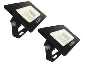 2 Projetores Led 10W 6500K Bivolt Branco Frio Refletor IP65