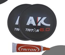 2 Protetor Central Para Alto Falante Triton Ak 6.0 140mm + Cola