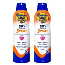 2 Protetor Solar Banana Boat Dry Balance Sport Fps62 170G