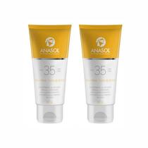 2 Protetor Solar Facial FPS35 Toque Seco 60g - Anasol