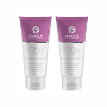 2 Protetor Solar Facial Rosto FPS 70 UVA/UVB 60g - Anasol 2 Protetor Solar Facial Rosto FPS 70 UVA/UVB 60g - Anasol