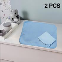 2 Protetores de Colchão 70x50 Absorventes Laváveis Azul para Desfralde - Vila Flor
