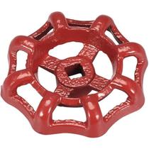 2 puxadores de volante para torneira em metal, ferro fundido, 7,6 cm, vermelho