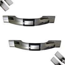 2 Puxadores Para Armario Color Itatiaia De 130mm Cromado Com Preto ( Encaixe) 2 Puxadores Para Armario Color Itatiaia De 130mm Cromado Com Preto ( Encaixe)