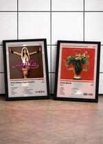 2 Quadros Anitta Anitta+EQUIL C/ Vidro, Moldura Preta Tam:A4 2 Quadros Anitta Anitta+EQUIL C/ Vidro, Moldura Preta Tam:A4