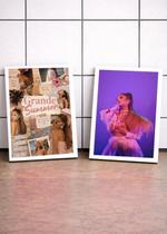 2 Quadros Ariana Moda Retrô C/ Vidro e Moldura Branca Tam:A4 2 Quadros Ariana Moda Retrô C/ Vidro e Moldura Branca Tam:A4