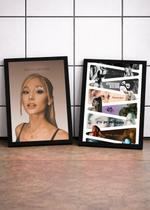 2 Quadros Ariana Perfil Retrô C/ Vidro e Moldura Preto Tam:A4 2 Quadros Ariana Perfil Retrô C/ Vidro e Moldura Preto Tam:A4