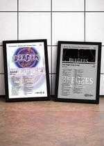 2 Quadros Bee Gees Gre+One Ni C/ Vidro, Moldura Preta Tam:A4 2 Quadros Bee Gees Gre+One Ni C/ Vidro, Moldura Preta Tam:A4