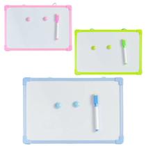 2 Quadros Branco Lousa 30x20cm Magnético Caneta e Apagador