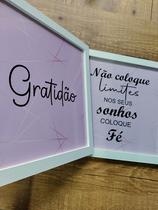 2 Quadros Decorativos Não coloque limites Sala Quarto 30x30 2 Quadros Decorativos Não coloque limites Sala Quarto 30x30