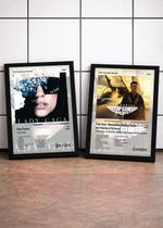 2 Quadros Lady Gaga Th+Top Gu C/ Vidro, Moldura Preta Tam:A4 2 Quadros Lady Gaga Th+Top Gu C/ Vidro, Moldura Preta Tam:A4