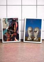 2 Quadros Pink Floyd Relics C/ Vidro e Moldura Branca Tam:A4 2 Quadros Pink Floyd Relics C/ Vidro e Moldura Branca Tam:A4