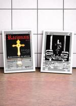 2 Quadros Racionais MC+Raio C/ Vidro, Moldura Branca Tam:A4
