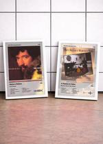 2 Quadros Raul Seixas+A Pane C/ Vidro, Moldura Branca Tam:A4 2 Quadros Raul Seixas+A Pane C/ Vidro, Moldura Branca Tam:A4