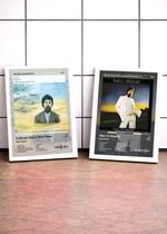 2 Quadros Raul Seixas+Abre t C/ Vidro, Moldura Branca Tam:A4 2 Quadros Raul Seixas+Abre t C/ Vidro, Moldura Branca Tam:A4