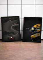 2 Quadros Senna Força e Honra C/ Vidro e Moldura Preto Tam:A4 2 Quadros Senna Força e Honra C/ Vidro e Moldura Preto Tam:A4