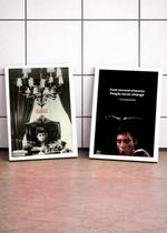 2 Quadros Tony em Miami C/ Vidro e Moldura Branca Tam:A4 2 Quadros Tony em Miami C/ Vidro e Moldura Branca Tam:A4