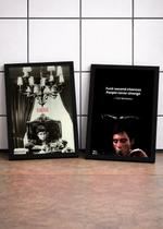 2 Quadros Tony em Miami C/ Vidro e Moldura Preto Tam:A4 2 Quadros Tony em Miami C/ Vidro e Moldura Preto Tam:A4