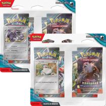 2 Quádruplo Pack Pokémon Máscaras do Crepúsculo Snorlax Revavroom cards cartas booster 7896192344328 - copag
