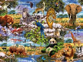 2 Quebra-Cabeça Cognitivo Animais Selvagens 60 pc