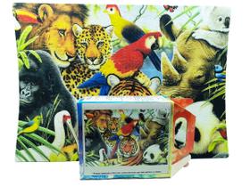 2 Quebra-Cabeça Cognitivo Idosos Animais Selvagens 24 pc